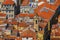 Terracotta rooftops of the Old Town, Vieille Ville in Nice on th