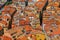 Terracotta rooftops of the Old Town, Vieille Ville in Nice on th