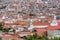 Terracotta rooftops at Sucre city in Bolivia