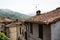 Terracotta tiled rooftops in the village of Ghivizzano