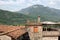 Terracotta tiled rooftops in the village of Ghivizzano