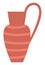 Terracotta Vessel, Crockery Container with Handle