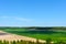 Terrain farm field, harvest, meadow, summer, power lines