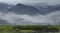 Terrain in the mountains in Kamchatka.