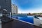 Terrasse and swimming pool of Malaysian condominium