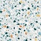 Terrazzo flooring vector seamless pattern