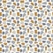 Terrazzo seamless pattern. . Four colors. Stylish stone textures, fabric designs, covers and other surfaces