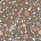 Terrazzo style. Trendy seamless abstract pattern. Stone floor texture. Paving.