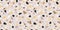 Terrazzo vector seamless pattern. Modern tile texture background