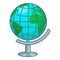 Terrestrial globe icon, cartoon style