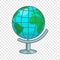 Terrestrial globe icon, cartoon style