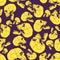 Terrible frightening seamless pattern with skull