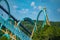 Terrific view of people enjoying Kraken rollercoaster at Seaworld 6