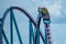 Terrific view of people having fun Mako roller coaster at Seaworld 5