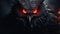 Terrifying Demonic Owl: A Grinning Evil With Red Eyes