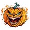 Terrifying Halloween pumpkin Spine-chilling jack-o\\\'-lantern Creepy pumpkin carving