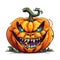 Terrifying Halloween pumpkin Spine-chilling jack-o\\\'-lantern Creepy pumpkin carving