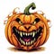 Terrifying Halloween pumpkin Spine-chilling jack-o\\\'-lantern Creepy pumpkin carving