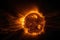 terrifying view of the sun, with massive solar flare and coronal mass ejection visible