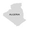 Territory of Algeria on a white background