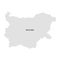 Territory of Bulgaria. White background. Vector illustration