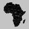 Territory of Burundi on Africa continent. Vector illustration.