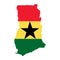 Territory of Ghana on a white background