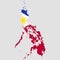 Territory of the Philippines on a grey background