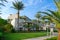 Territory of popular Stella Di Mare Sharm Beach Hotel & Spa 5 * in Naama Bay, Sharm El Sheikh, Egypt. Main building and villas