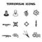 Terrorism icons