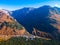 Terskol village aerial view, Elbrus region