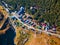 Terskol village aerial view, Elbrus region