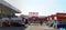 Tesco and petrol station panorama