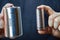Tesla 2170 and 4680 Battery Cell Comparison Basics, St. Petersburg, Russia, January 7, 2022.