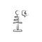 tesla coil icon. Element of mad science icon for mobile concept and web apps. Hand drawn tesla coil icon can be used for web and m