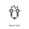 Tesla coil icon from Science collection.