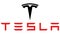 Tesla logo.