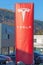 Tesla Red Column Sign