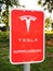 Tesla Supercharger sign