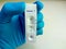 Test device or cassette for Troponin T test. Rapid screening test, myocardial infraction