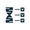 Test DNA Silhouette icon. Analysis and Check of Genetic Code. Genetics Testing and Verification. DNA Analysis and check