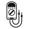 Test multimeter icon, simple style