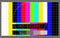 Test pattern screen displaying message  `no signal`.Server down, website error, offline, warning sign,vector