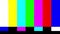 Test pattern from tv transmission. Glitch. SMPTE color stripe technical problems and swipe picture. SMPTE color bars