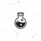 Test tube icon, Laboratory bulb icon