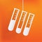 Test tube icon, microbiology equipment