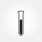 Test tube icon. scientific laboratory and medical design element