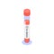 Test tube isolated icon with blood on a white background. Can be used for infographics, internet sites, web banners.