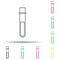 test tube multi color style icon. Simple thin line, outline  of bottle icons for ui and ux, website or mobile application