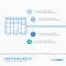 Test, Tube, Science, laboratory, blood Infographics Template for Website and Presentation. Line Blue icon infographic style vector